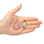 ASGIFT Laughing Buddha Necklace Cubic Zirconia Green Jade Buddha Pendant with 18K Gold Plated Chain Lucky Buddha Necklace Jewelry Gift