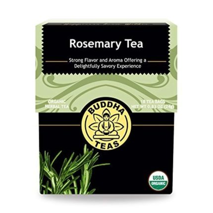Buddha Teas - Organic Rosemary Tea - Herbal Tea - Stimulating & System Regulating - With Antioxidants & Minerals - Clean Ingredients - Caffeine Free - OU Kosher - 18 Tea Bags...