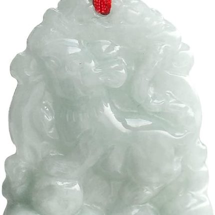 Dahlia Chinese Zodiac Jade Necklace, Real Grade A Certified Burma Jadeite