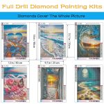 KINPLUB 5D Buddha Diamond Painting Kits for Adults Beginners, Buddhism Inspirational Diamond Art Kits, DIY Full Round Drill Religious Paint with Diamond Pictures Gem Art, Home...