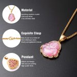 Lucky Laughing Buddha Pendant Chain Necklaces Amulet Jewelry for Men Women 60cm