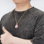 Lucky Laughing Buddha Pendant Chain Necklaces Amulet Jewelry for Men Women 60cm