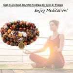 Mala Bead Bracelet Necklace, 108 Buddhist Prayer Beads Yoga Meditation Gemstone japa mala Women man