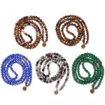 Mala Bead Bracelet Necklace, 108 Buddhist Prayer Beads Yoga Meditation Gemstone japa mala Women man