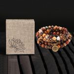 Mala Bead Bracelet Necklace, 108 Buddhist Prayer Beads Yoga Meditation Gemstone japa mala Women man