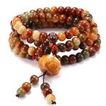 Mala Bead Bracelet Necklace, 108 Buddhist Prayer Beads Yoga Meditation Gemstone japa mala Women man