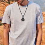 Natural Obsidian Necklace Lucky Amulet Protection Pendant with Adjustable Bead Chain Black Crystal Talisman Spiritual Jewelry Gift for Men Women