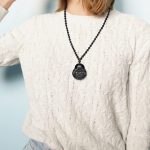 Natural Obsidian Necklace Lucky Amulet Protection Pendant with Adjustable Bead Chain Black Crystal Talisman Spiritual Jewelry Gift for Men Women