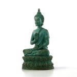 ornerx Thai Sitting Buddha Statue for Home Decor Verdigris 6.7"