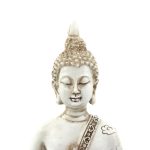 ornerx Thai Sitting Buddha Statue for Home Decor Verdigris 6.7"