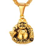 U7 Animals Necklace for Women Stainless Steel Pig/Dog/Elephant Pendant Necklace Lucky Jewelry